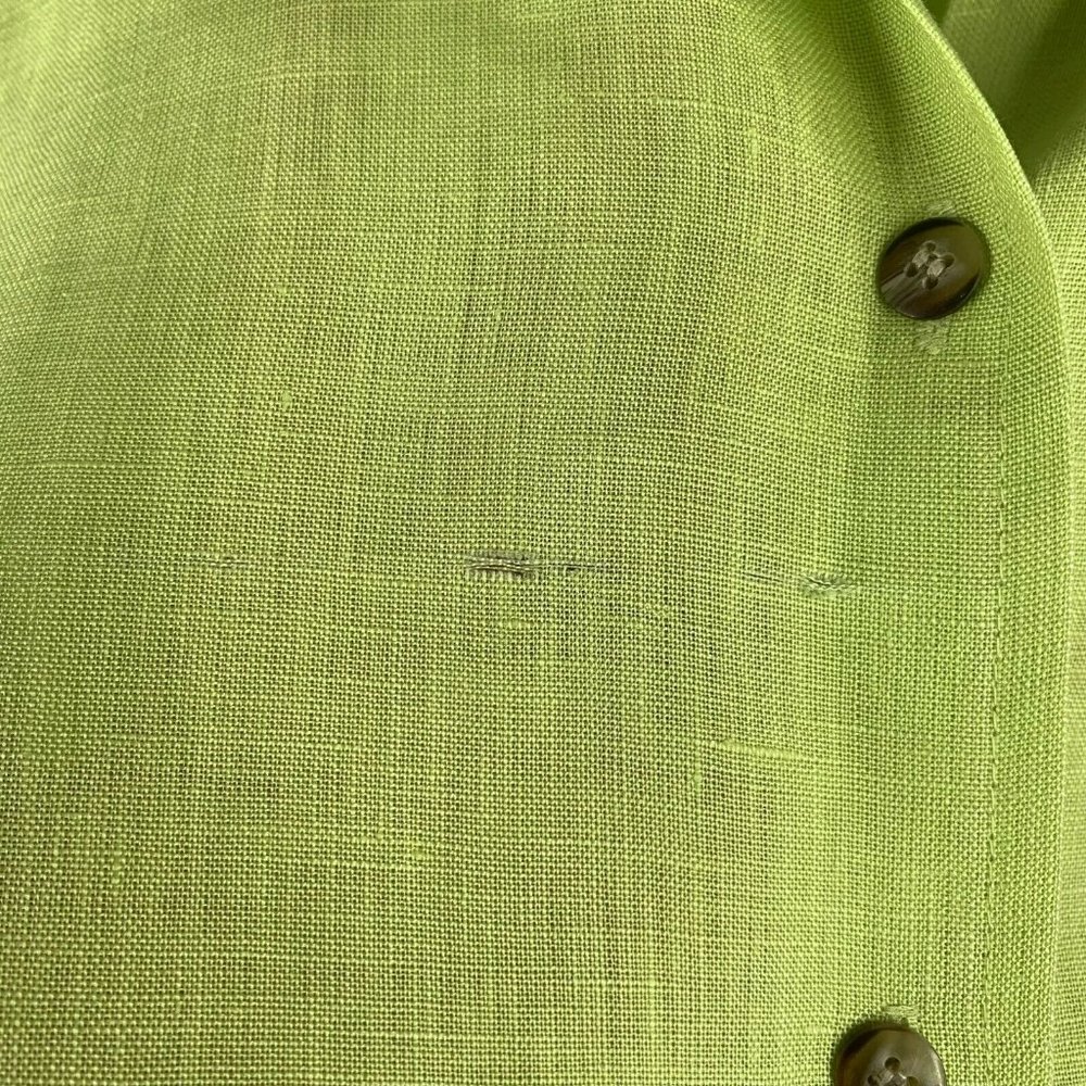 Elizabeth 100% Linen Shirt Long Sleeve Button Front Up Top Women’s Plus Size 22 - Picture 3 of 10